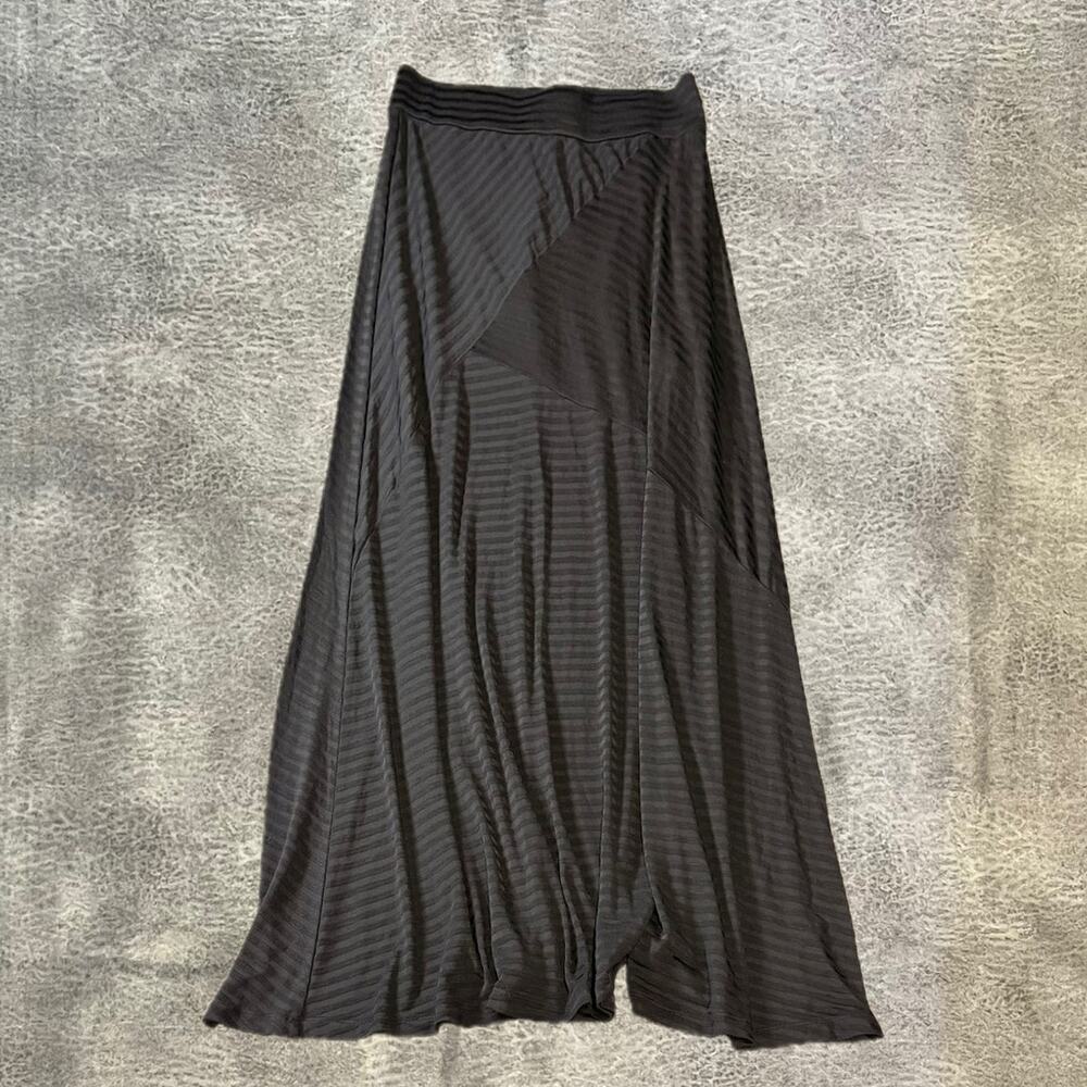 Wet Seal Asymmetrical Striped Maxi Skirt
